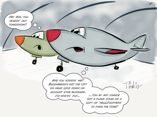 Drawing: Meanwhile at the airfield