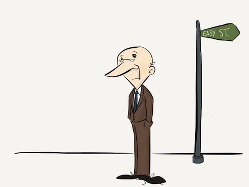 Facing the Wrong Way drawing