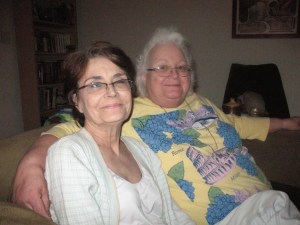 My mom and her sister in 2008.